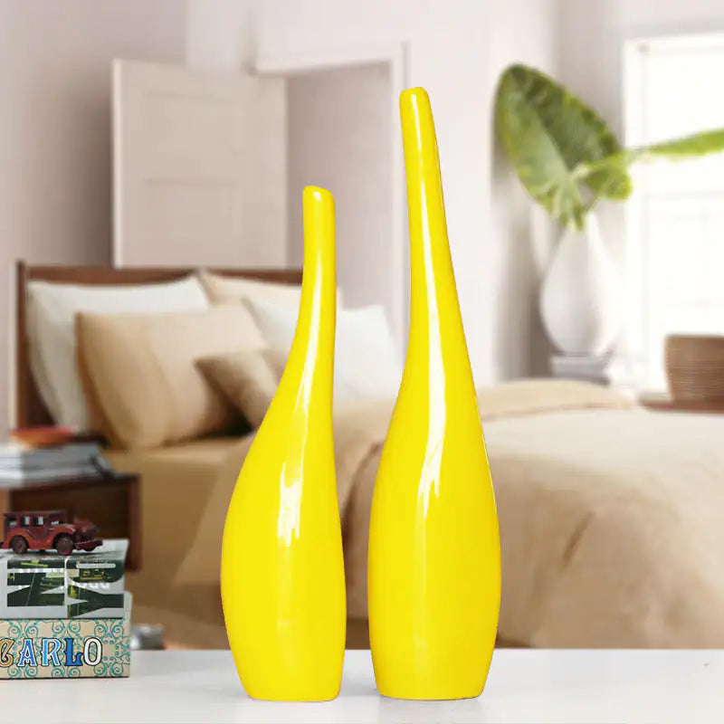 Nordic Gold Plating Ceramic Vases Model Room Home Decor My Store