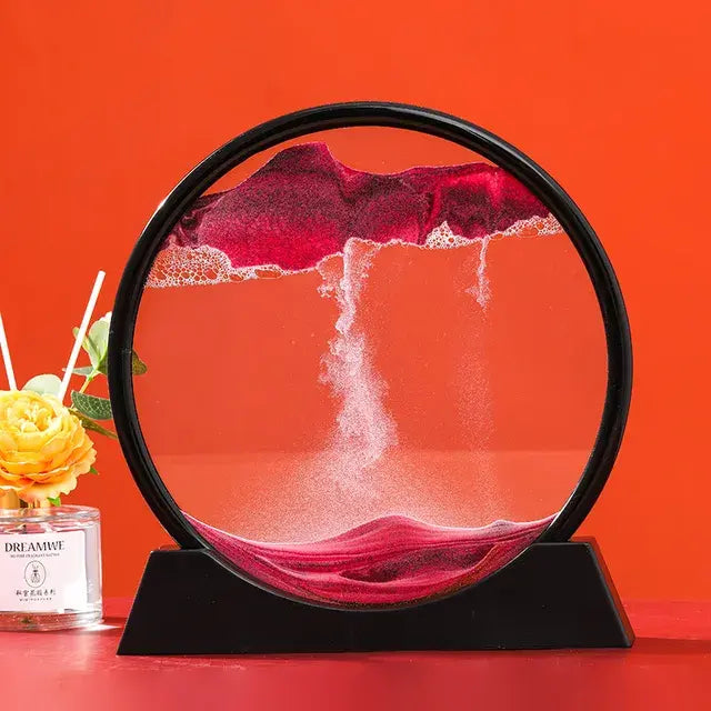 Round 3D Moving Sand Art Decor My Store